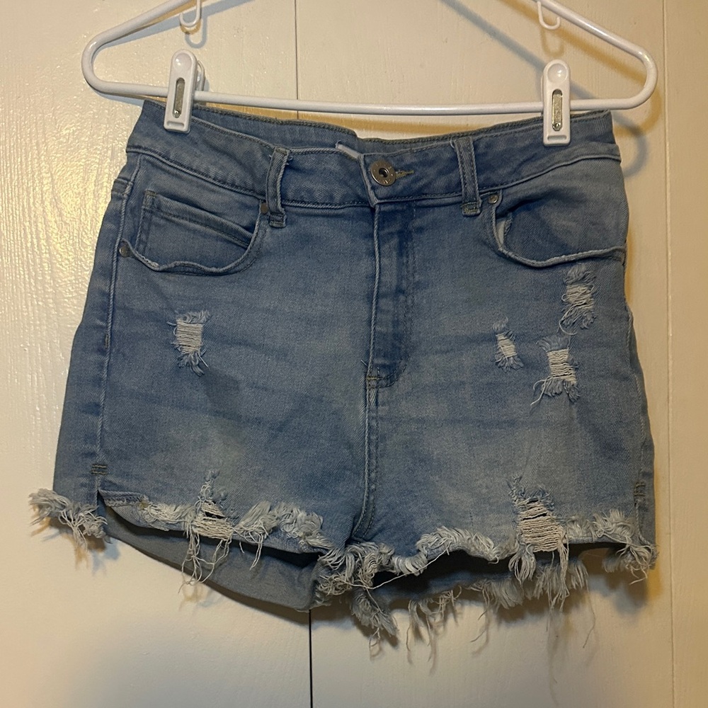 Distressed Denim Women Shorts